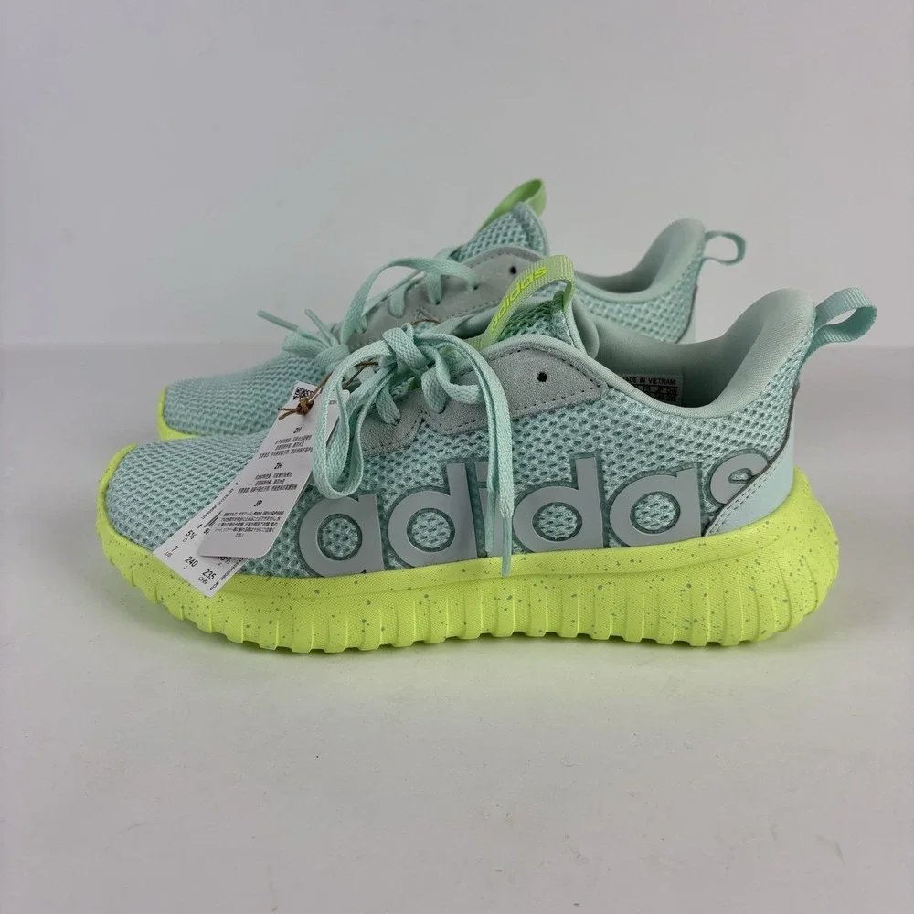 Adidas Kaptir Base Womens 7. Blue Green Sneakers Athletic Sports JR8487 - Picture 2 of 10